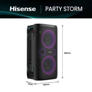 300W Max Audio Power, 15 Hours Long-lasting Battery, 5 Lighting Effects, Karaoke Mode, Wir
