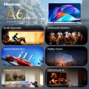 Hisense LED 65" 4K UHD VIDAA — 65A6S