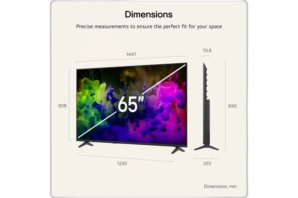 LG QNED 65" 4K UHD webOS 25 — 65QNED7EB3C