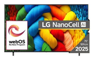 LG NanoCell 75" 4K UHD webOS — 75NANO80A3B