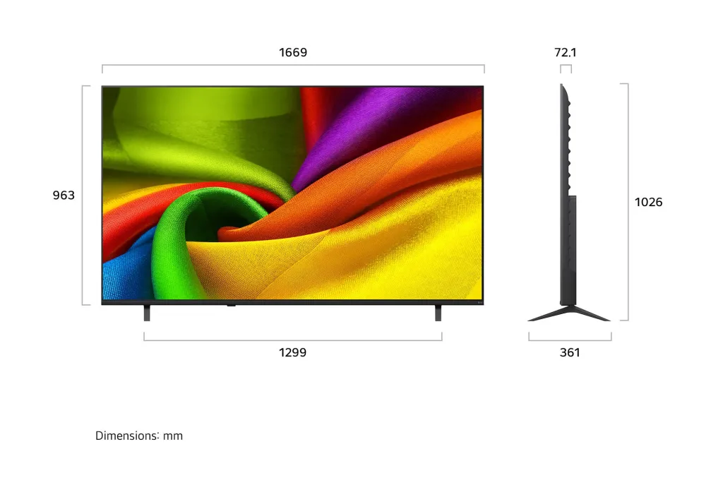 LG LED 75" 4K UHD webOS Smart TV — 75NU850B3LA