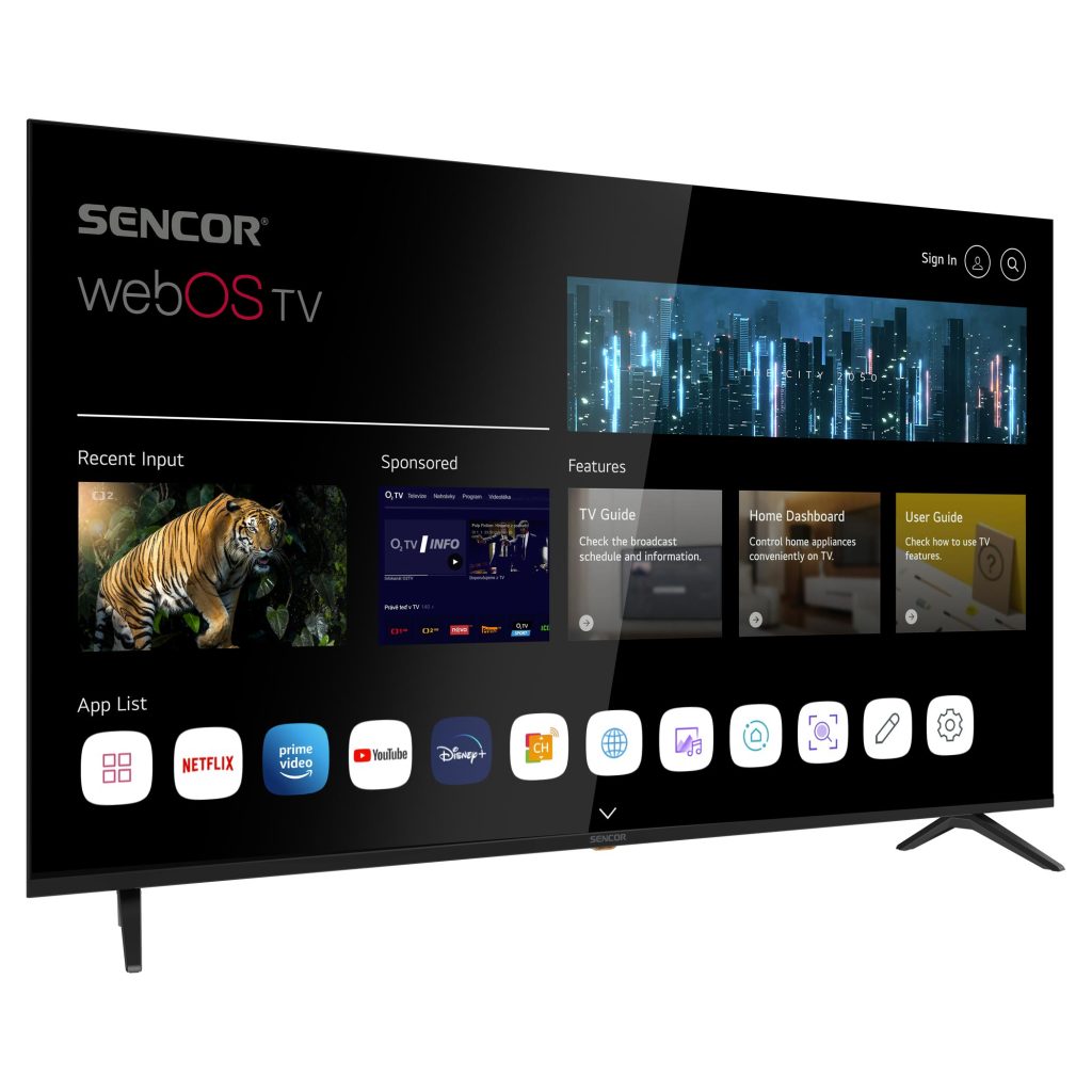Sencor LED 65" 4K UHD webOS — SLE65US804B
