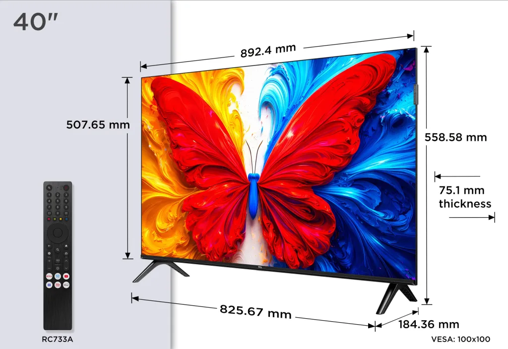 TCL QLED 40" Full HD Android TV — 40S5L