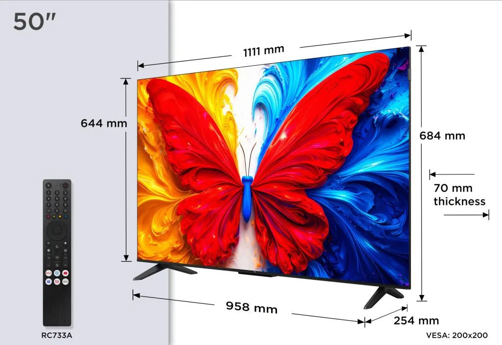 TCL QLED 50" Full HD Google TV — 50S5L