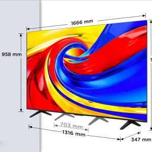 TCL QLED 75" 4K UHD Google TV — 75P7L