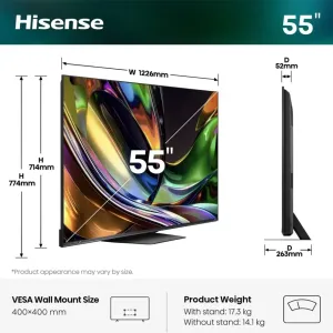 Hisense 55UR8S — Hisense Mini LED 55" 4K UHD VIDAA
