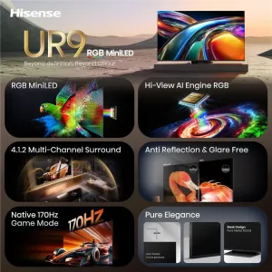 Hisense 65UR9S — Hisense Mini LED 65" 4K UHD VIDAA