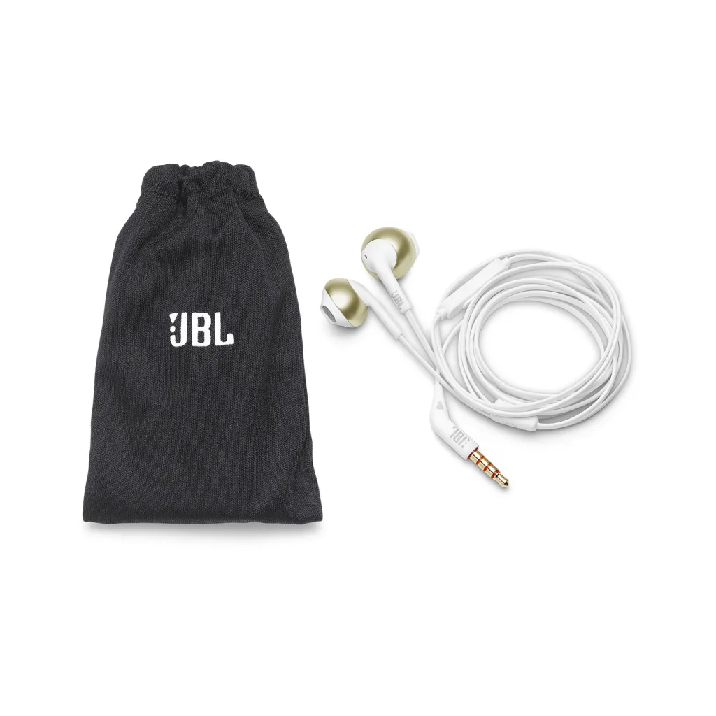 JBL žičane TUNE 205 — slušalice, zlatna