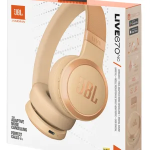 JBL LIVE 670 NC — slušalice, bež