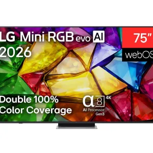LG Mini RGB 75" 4K UHD webOS Smart TV — 75MRGB87B3B — iz ugla