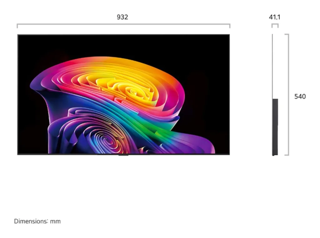 LG OLED 42" 4K UHD webOS Smart TV — OLED42C61LA — sa strane